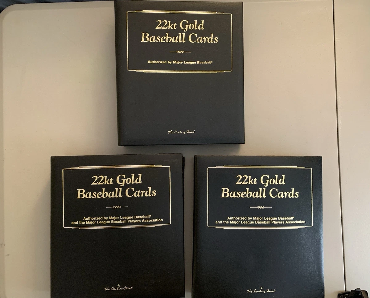 1995-10 Danbury Mint 22K Gold Baseball Trading Cards for sale | eBay