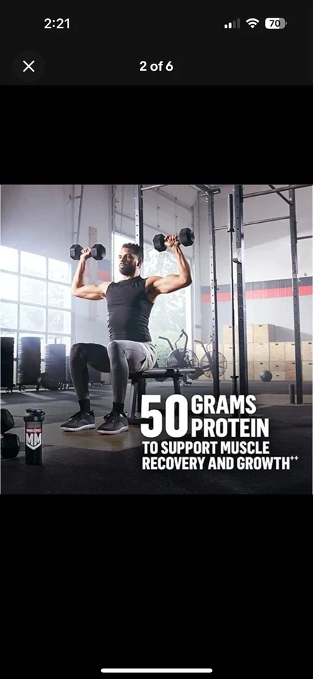 Suplemento de proteína en polvo Muscle Milk Pro Series - vainilla intensa, 32 oz Foto 2 de 4