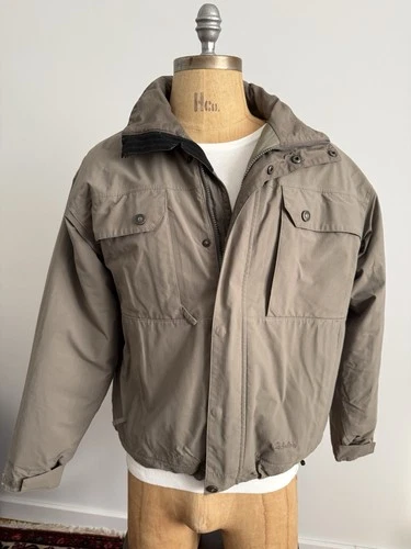Vintage Cabela’s Medium Khaki  Nylon Utility Bomber Jacket Goretex excellent! - product listing photo