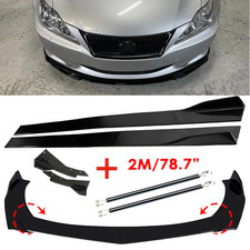 Front Bumper Lip Spoiler Glossy Black Body Kit For Lexus IS250 IS350 IS200T
