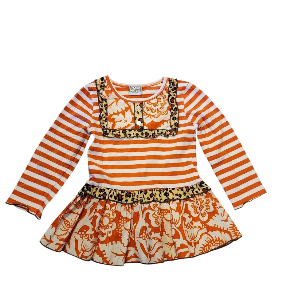 Ann Loren Sweet Autumn Pie Floral Outfit Size 4/5t EUC - Image 4 of 4
