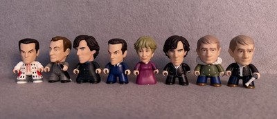 Sherlock Titans Vinyl Figures Lot of 8 Baker Street Collection 2.75 