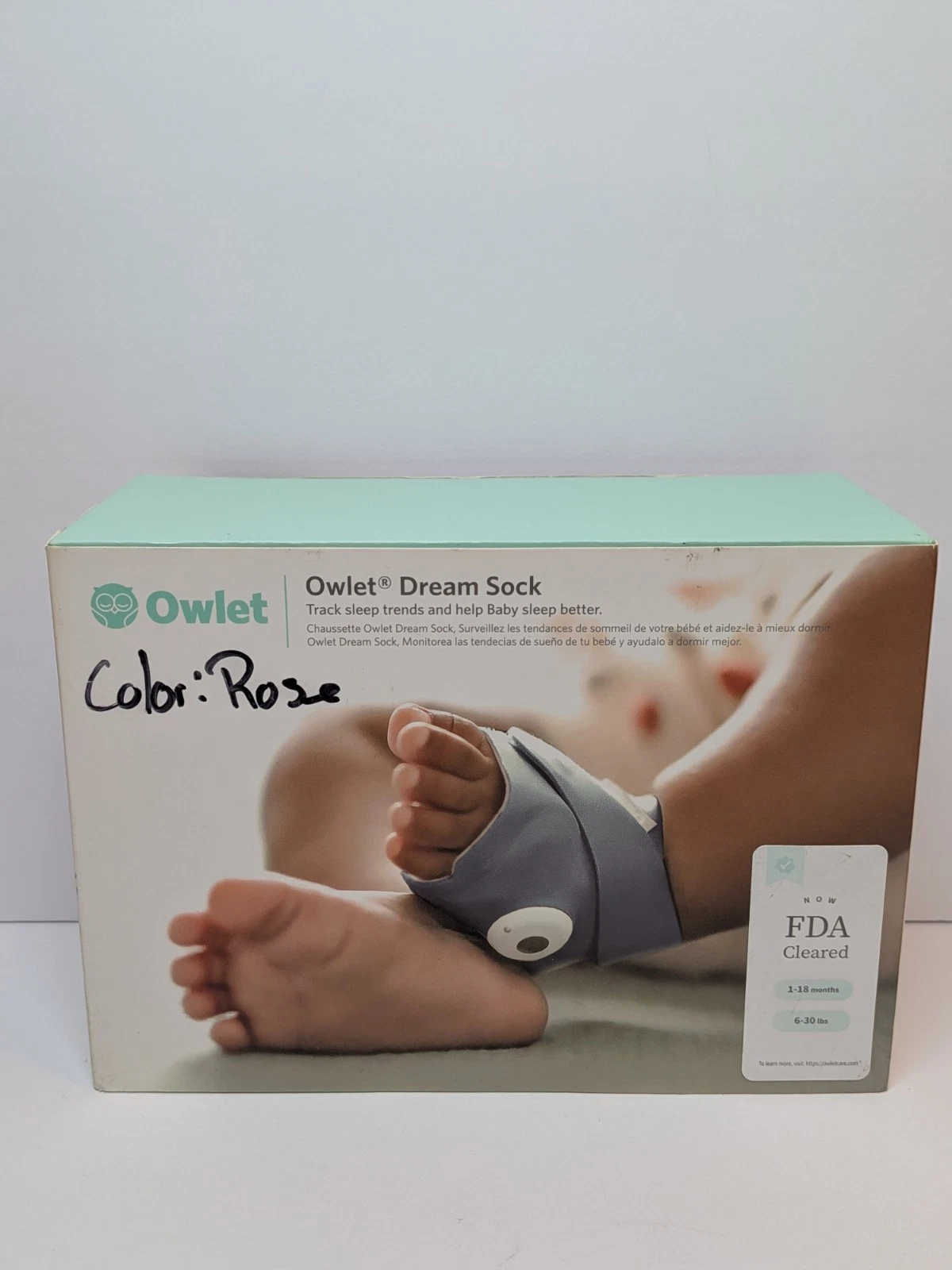 Owlet Dream Sock Baby Monitor Oxygen Pulse Rate Portable PARTS GUC READ
Opens in a new window or tab