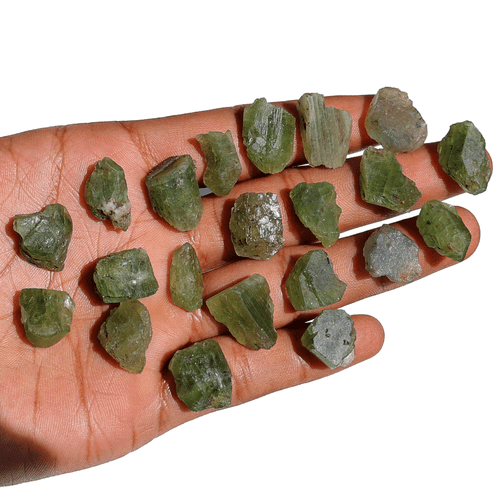 21 Pezzi Peridoto Naturale Grandi Dimensioni Alta Qualità Terra Estratto Cristalli Grezzi da Collezione - Foto 4 di 13