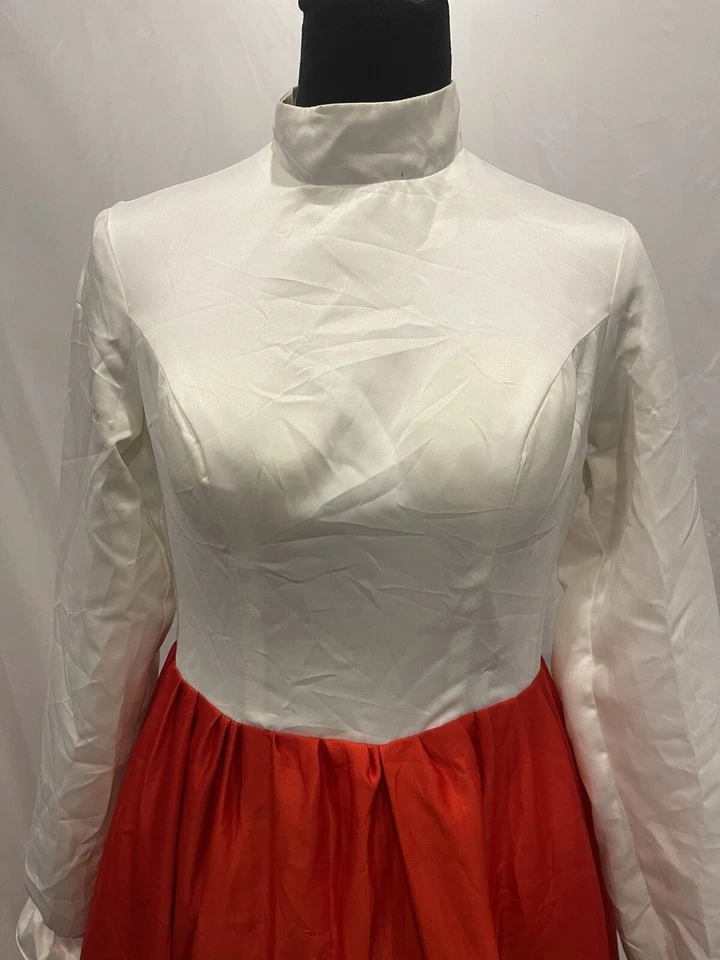 Mujer Vestido Pradera Salón Bailarina Española Occidental Vintage Recreación Vestido Foto 2 de 4