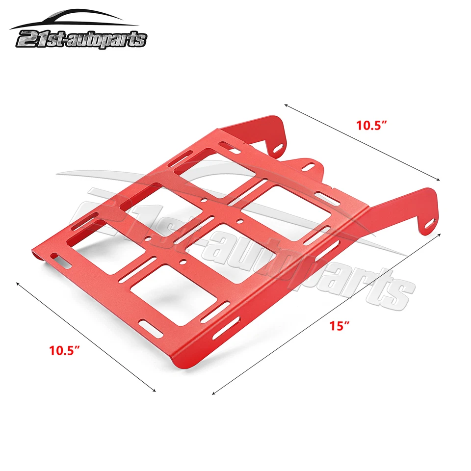 Portaequipajes de carga rojo con recubrimiento en polvo trasero de acero para Honda XR650L 1993-2025 Foto 3 de 4