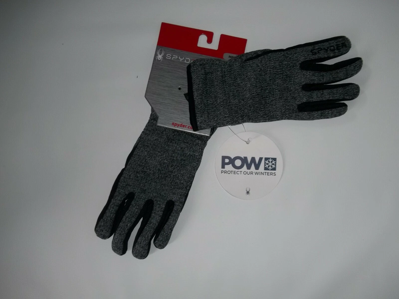 SPYDER Black BANDIT Stryke TECH Touch TOUCHSCREEN Winter GLOVES Mens MEDIUM NEW