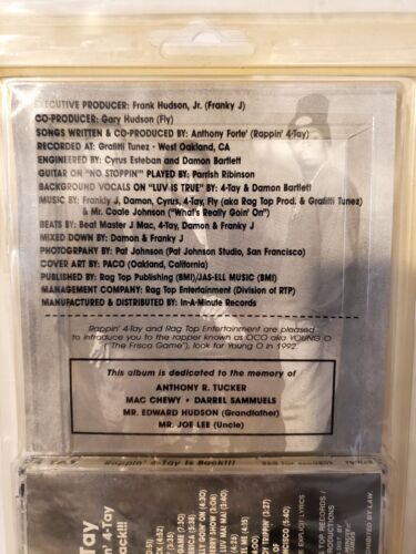 Rappin 4-Tay "4-Tay Is Back" CD SEALED, (OG Release In Plastic Longbox) (1991) * - Picture 5 of 8