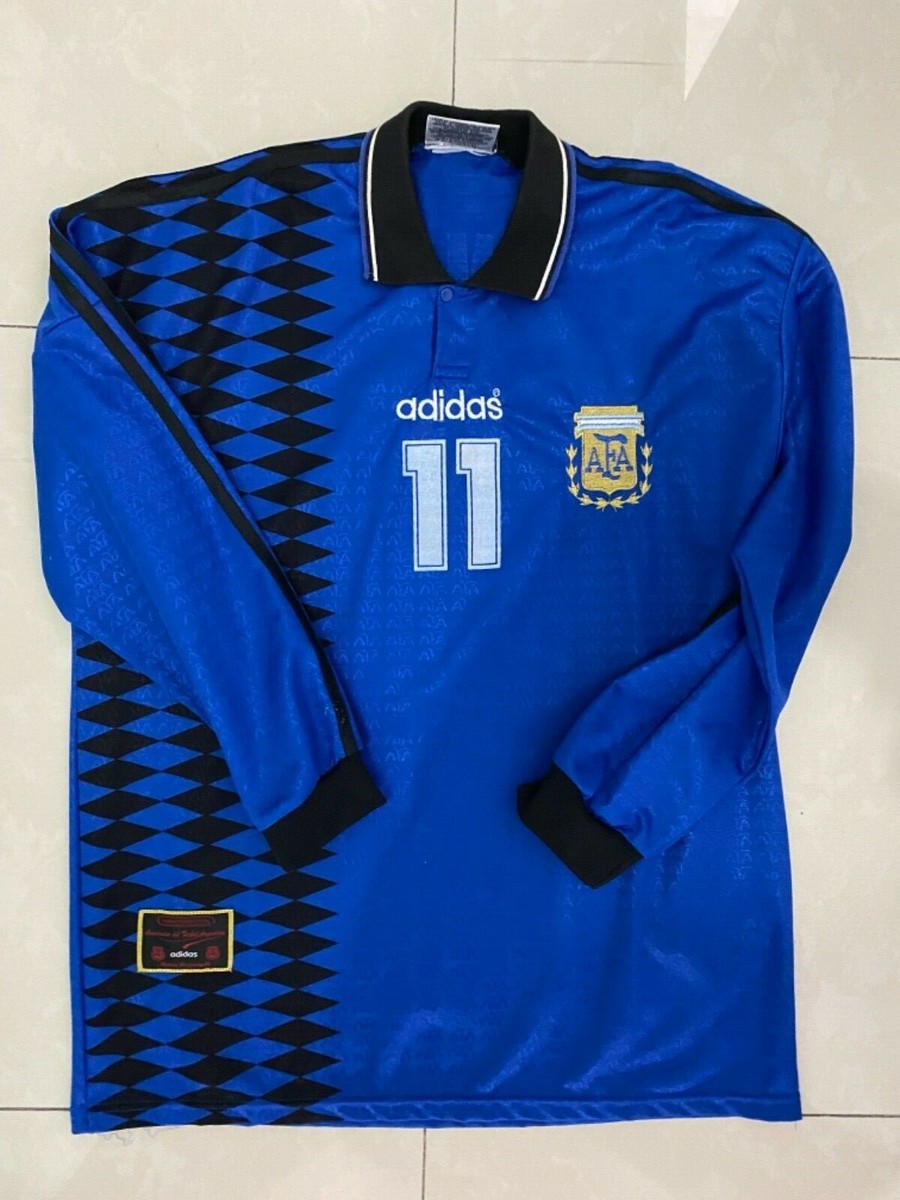 94' Argentina game shirt アルゼンチン マラドーナ 極美品】1994 アメリカW杯 アルゼンチン ユニフォーム