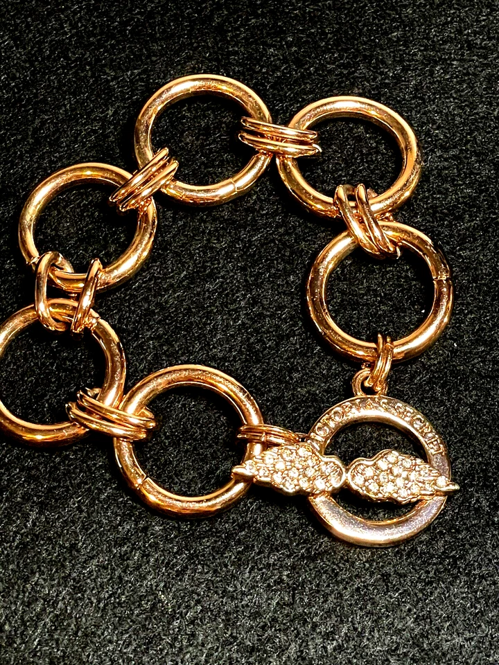 Pulsera Victoria’s Secret Angel Edición Limitada Oro Rosa Cristal Alas Palanca Foto 2 de 4