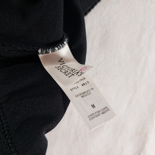 Victoria's Secret Segunda Piel Satén Medio Slip Faja Panty M Negro - Imagen 5 de 7