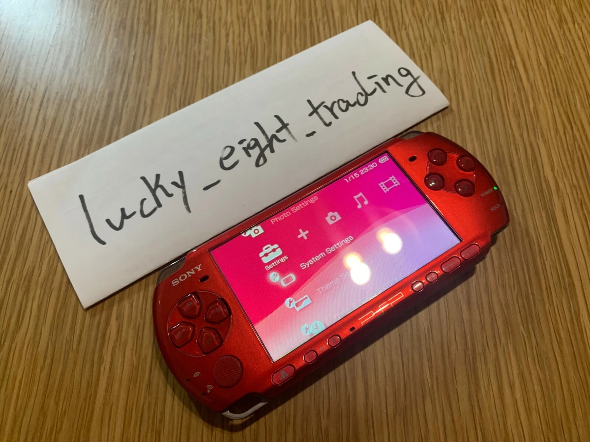 PSP 3000 Radiant Red RR Console only No Battery [H]