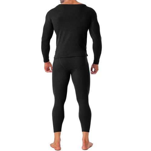 Mens Thermal Underwear Fleece Lined Long Johns Base Layer Cold Weather Warm Set - Picture 13 of 19