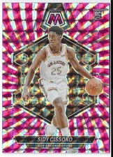 2023-24 Panini Mosaic SIDY CISSOKO Pink Swirl /18 Rookie RC