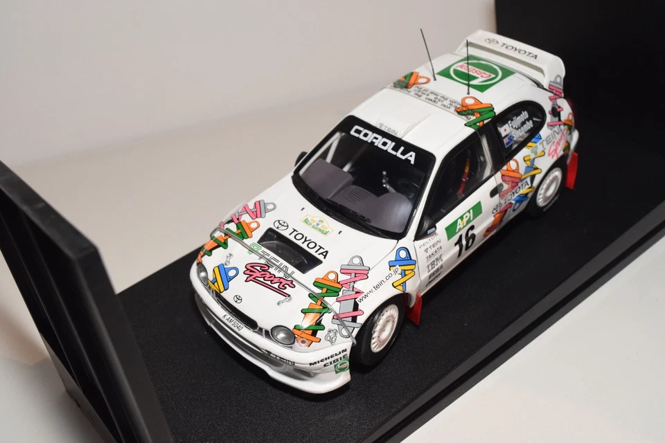 A55 1:18 AUTOART 80028 TOYOTA COROLLA WRC AUSTRALIA RALLY 98 FUJIMOTO MIB - Immagine 2 di 4