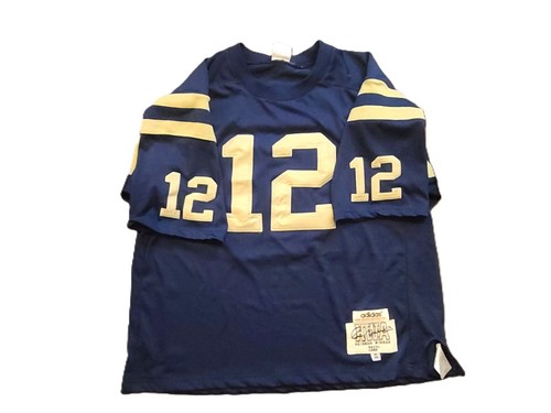 Adidas ROGER STAUBACH True School #12 Navy 1960 Heisman Jersey College Football - Picture 8 of 9