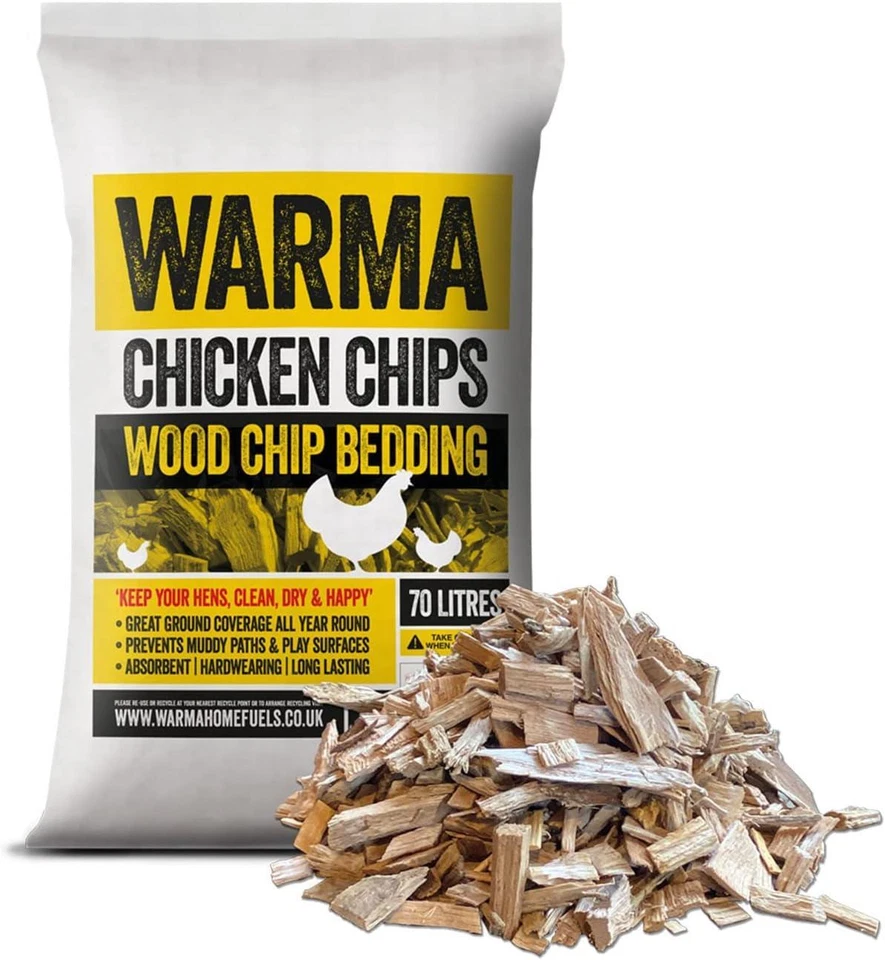 WARMA Premium Chicken Wood Chips Hardwood Animal Coop Pens Poultry Run Hen Boarders