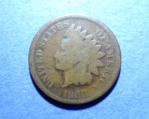 1868 Indian Cent Good details