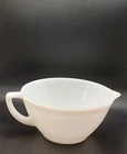 Vintage Fire King Milk Glass Batter Bowl With Handle And Spout