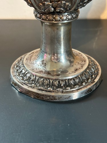 Messkelch Pokal Ziborium Silber Punzen Vergoldet Historismus 315 Gramm selten - Bild 2 von 5
