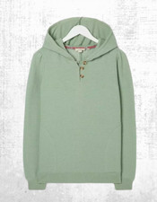 Image of Ex Fat Face Women’s Edie Textured Overhead Hoodie in Sage Green