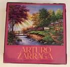 CEACO PUZZLE ARTIST ARTURO ZARRAGA HORSES BY STREAM AND CABIN 550 PIECE COMPLETE — photo 2