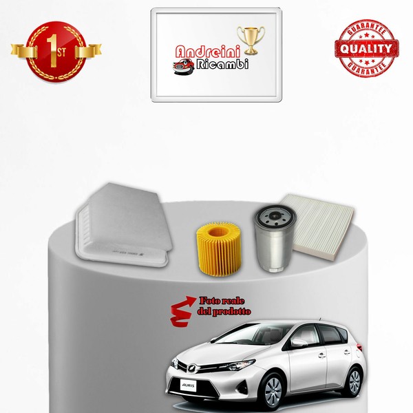 Wartungskit 4 Filter FüR Toyota Auris II 2.0 D-4D 91KW 124PS Ab 2012-image