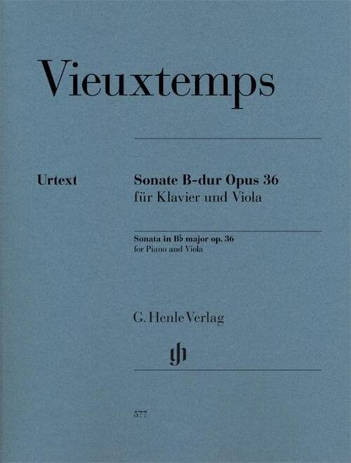 Thumbnail - Sonate B-dur Opus 36 Für Klavier Und Viola Mit Einem Vorwort Von Marie