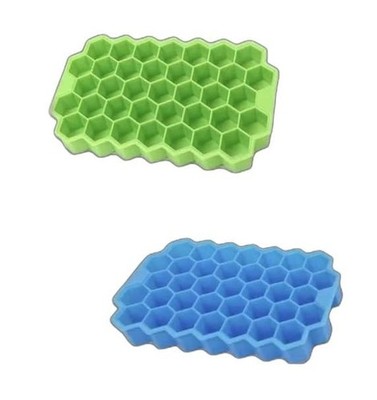 2 Pack Silicone Ice Cube Trays with Flexible 37-Ice Trays BPA Free