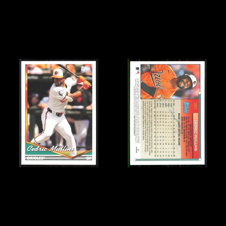 Cedric Mullins #267 2024 Topps Archives Baltimore Orioles Baseball Card MLB NM - Image 3 of 3