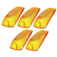 cciyu 5x Cab Marker Light Amber Top Roof Running Light/Cover Lens Top 5 pcs