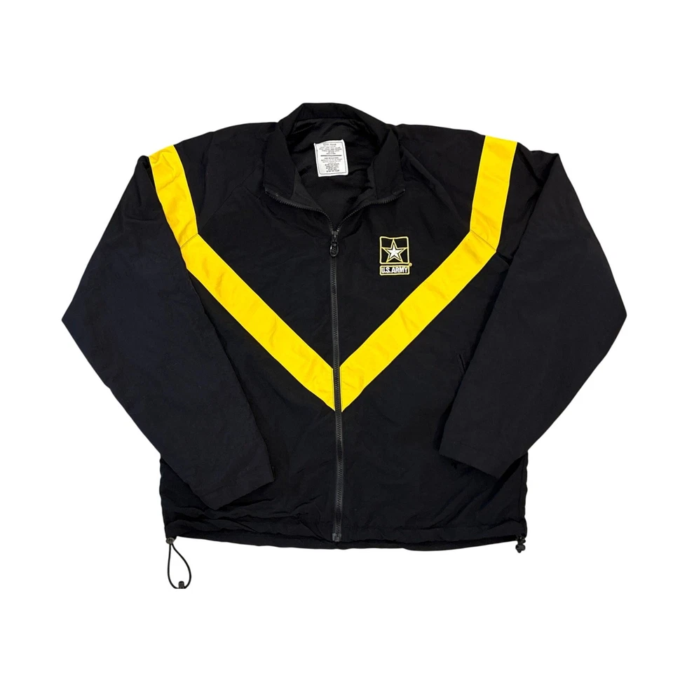 Ejército de EE. UU. APFU Medio Regular Fitness Físico Nylon Pista Cortavientos Chaqueta Foto 4 de 4