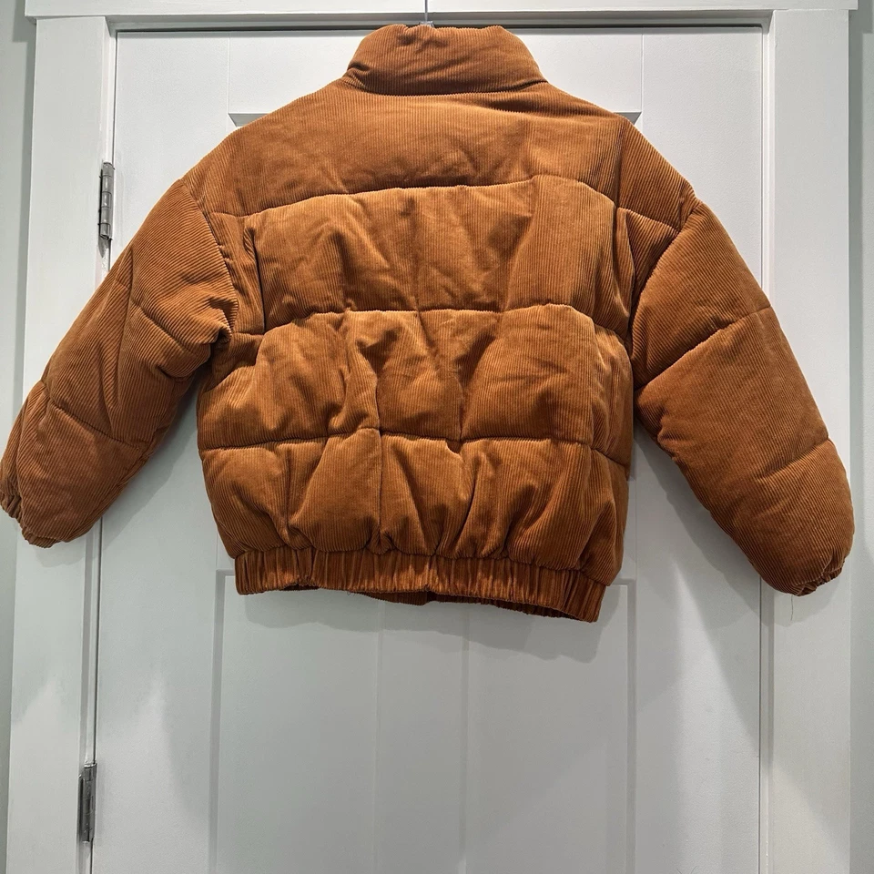 Chaqueta acolchada de pana Forever 21 para mujer naranja mediana Foto 2 de 3