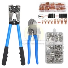 Cable Lug Crimping Tool 6-50mm² Wire Plug Crimper Battery Terminal Connector Kit