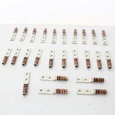 25 Hubbell Bonding Grounding Compression Lugs 2AWG 1/4" Holes Brown #10 HGBL02DA