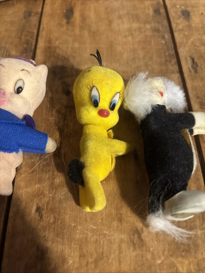 De colección Silvestre, Tweety, Porky And Bugs Bunny Clip-on Abrazador Tela y Goma Foto 3 de 4