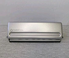 Franklin Covey Classic 7-hole Punch 5.5" x 8.5" Planner Silver 