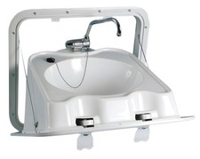 Klappbare ABS Wandsp&uuml;le kompakt f&uuml;r Boote & Wohnmobile 3/8" Kaltwasseranschluss