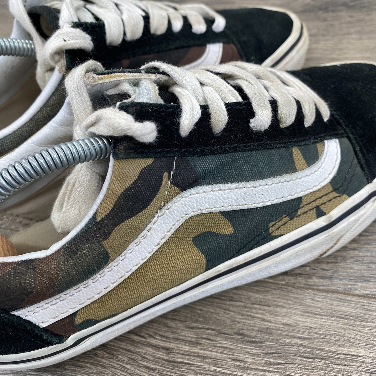 Vans Old Skool Camo Canvas Suede Skateboard Sneakers Men
