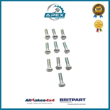 (10X) Fitted Bolt 5/16 Inch x 1 inch Bsf For Land Rover Series 1, 2 & 3 - 217564