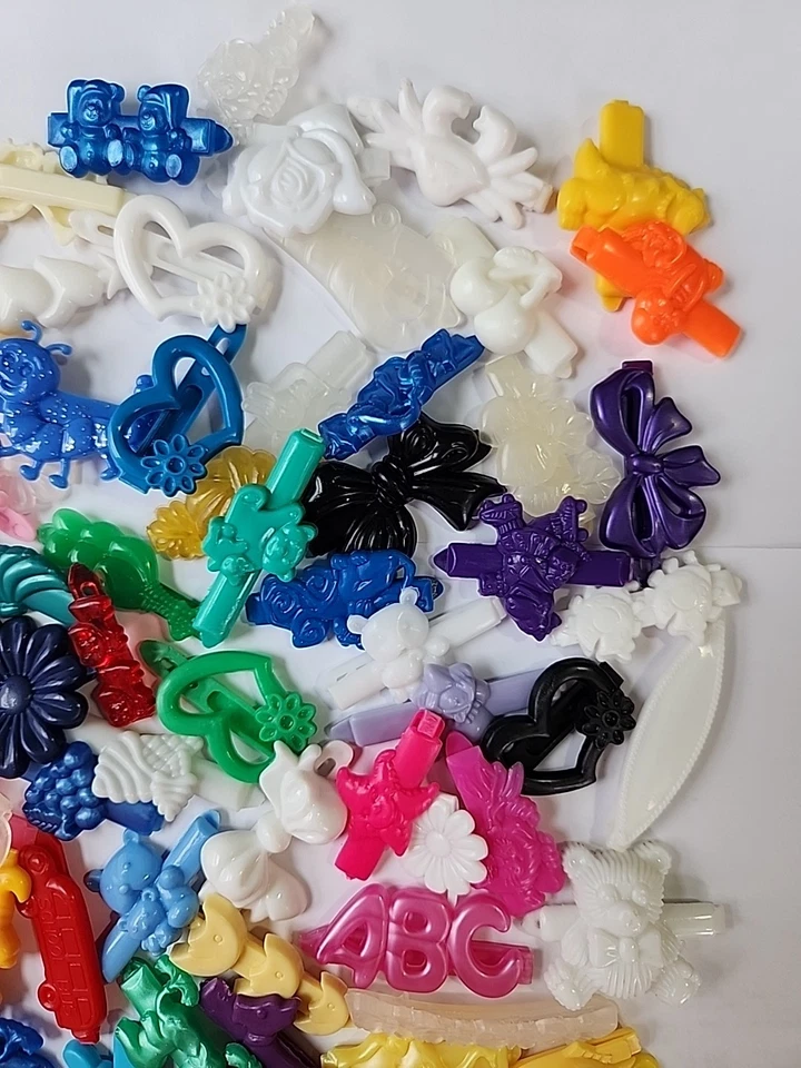 Gran Lote Mixto de 76 Pinzas para el Cabello Niña Plástico Limpio Multicolor  Foto 3 de 4