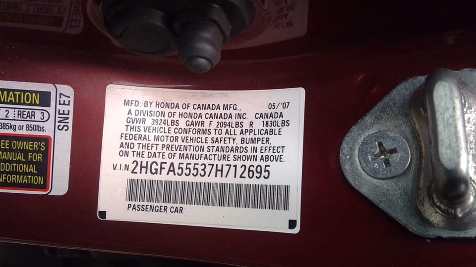 Rear View Mirror Without Automatic Dimming Fits 06-11 13-15 CIVIC 2061672 - Image 4 of 4