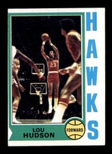 1974 Topps #130 Lou Hudson   EX/EX+ X3693857