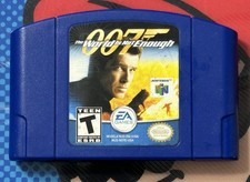 007 The World Is Not Enough (Nintendo 64, 2000) Authentic N64 Blue Cartridge 