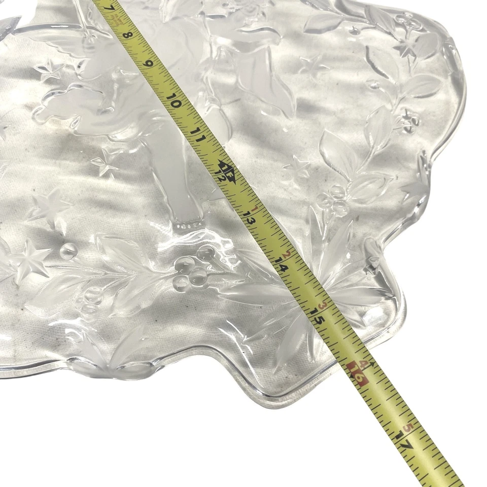 Plato para servir con forma de árbol de Navidad de cristal Mikasa Studio Nova Foto 3 de 4