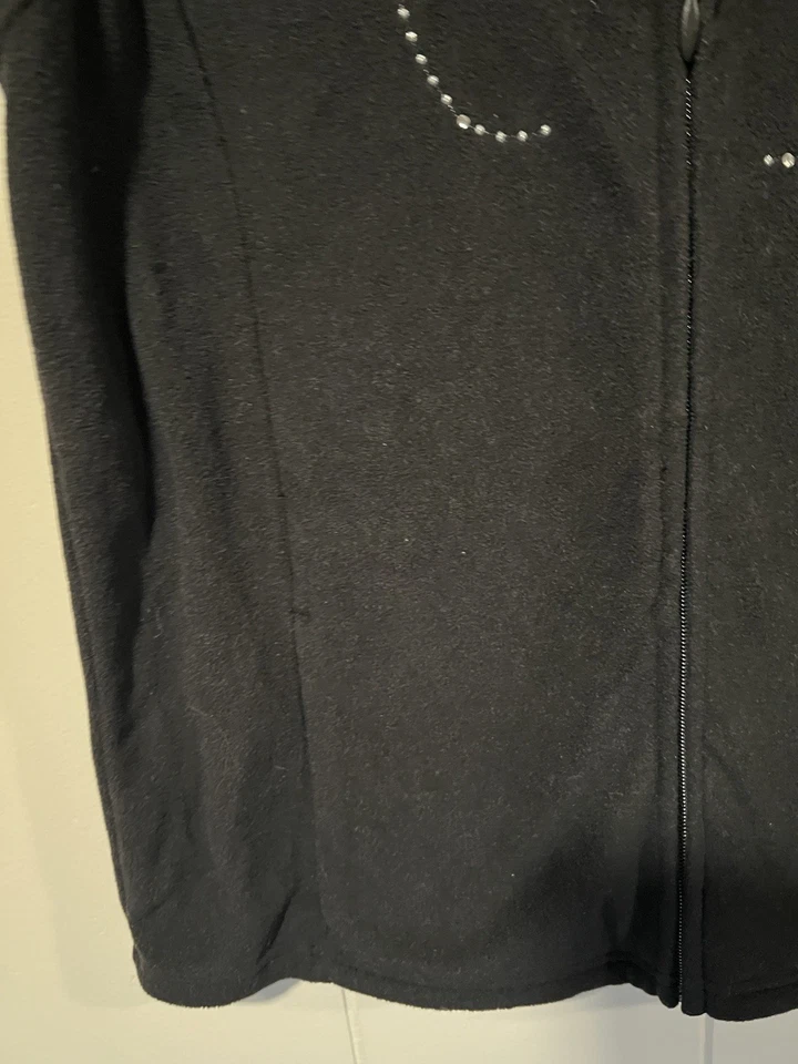 holiday editions halloween vest Womens Small Trick Or Treat Ghosts Black  - Image 4 of 4