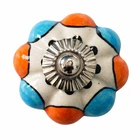 Furniture knob furniture handle furniture knobs ceramic furniture knobs XL knob Vintage 7 silver