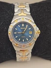 Seiko 27mm Blue Dial Two Tone 100m Quartz Womens Watch 7N82-6E60