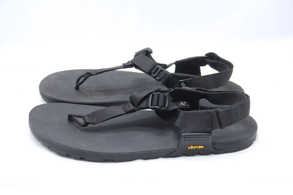 Sandalias Bedrock Cairn para hombre 12 Vibram senderismo aventura al aire libre minimalista negras Foto 3 de 4