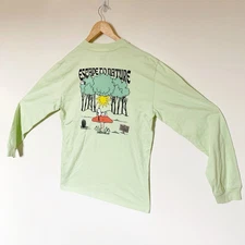 Peanuts x Parks Projects Mushie "Escape To Nature" Hushed Green l/s Tee Medium